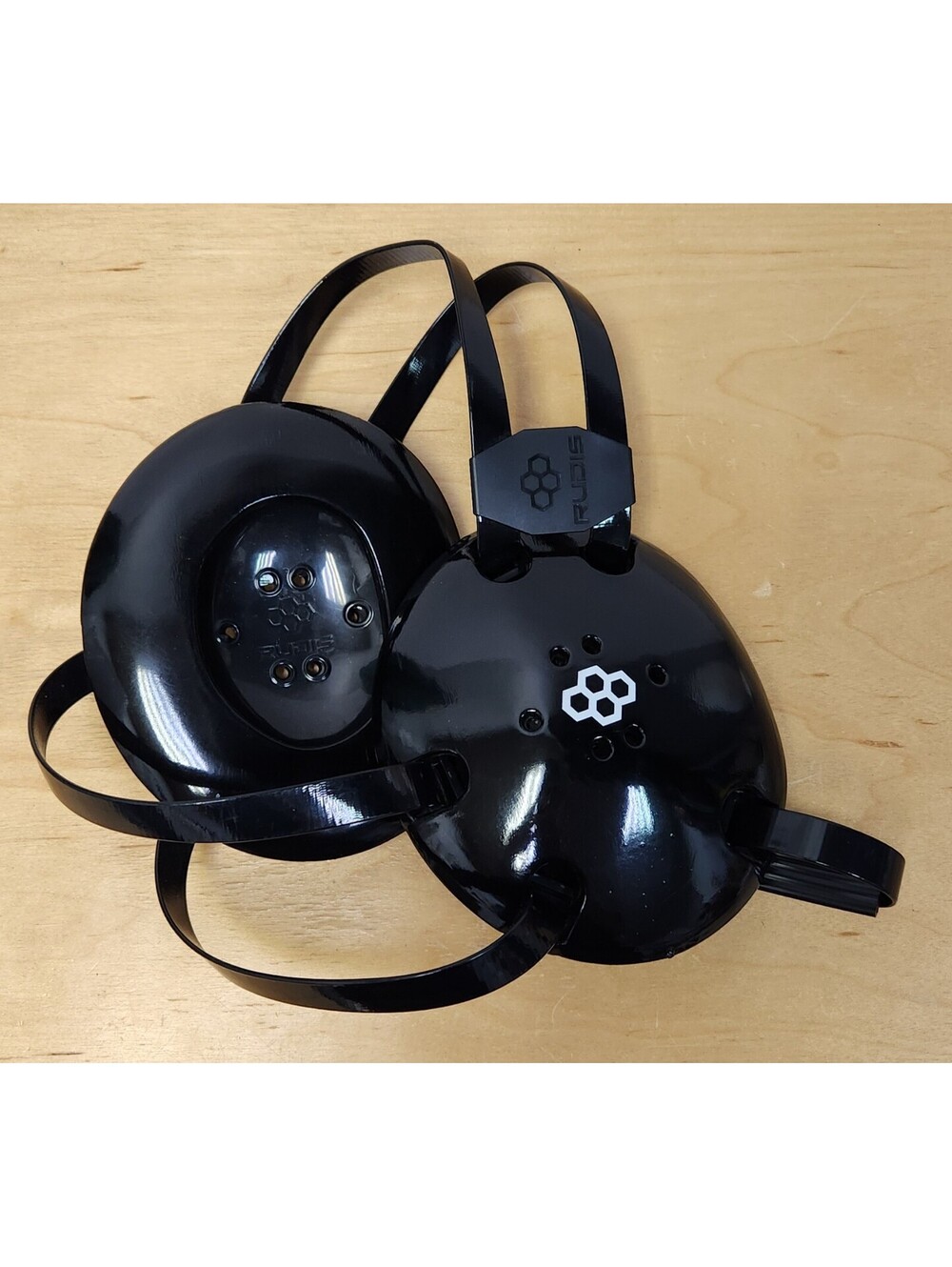 RUDIS Elite 2.0 Wrestling Headgear Black 4-Strap Ear Guard Protection Adjustable